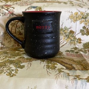 NWOT Peppermint & Pine “Merry” coffee cup.